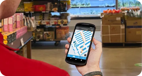 Zebra devices in a retail store