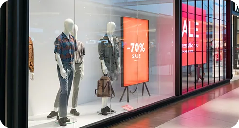In-store digital signage