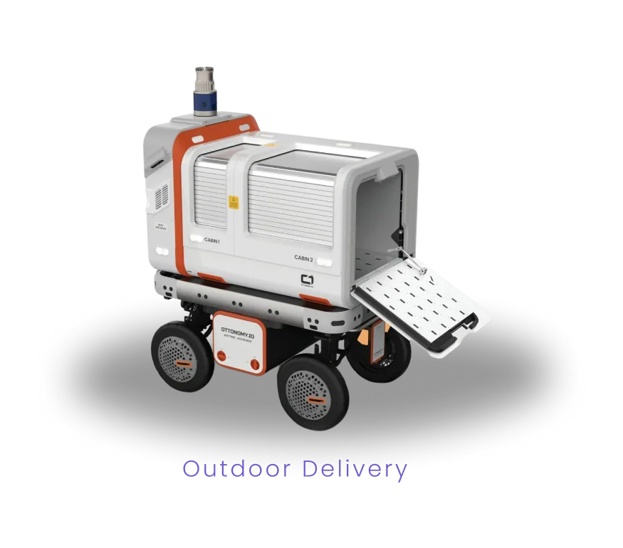 Outdoor delivery robot